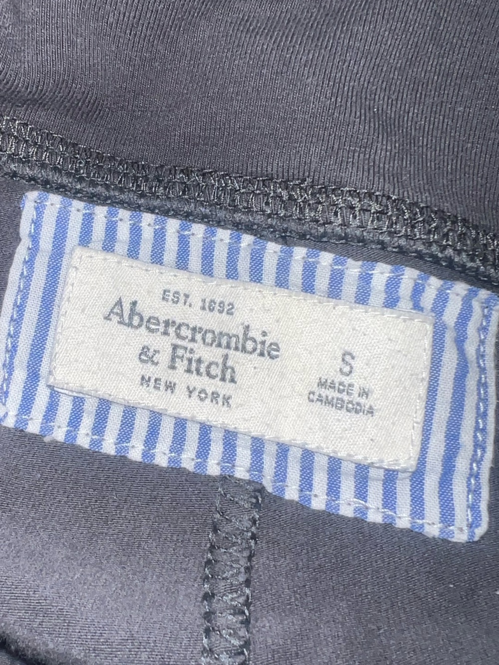 Y2K Vintage Abercrombie & Fitch Black Gray Women's Capris Small - Picture 4 of 5